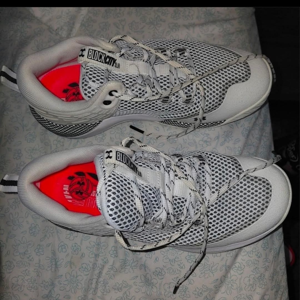 Kids' White Mesh Athletic Sneakers